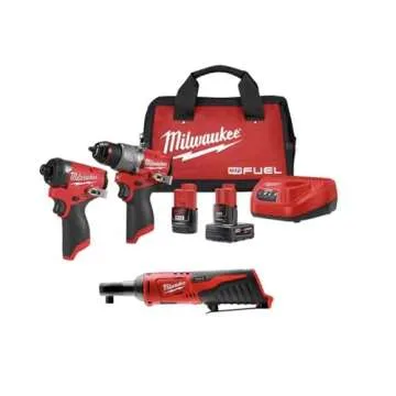 Milwaukee M12 Cordless Hammer Drill & Impact Driver Kit