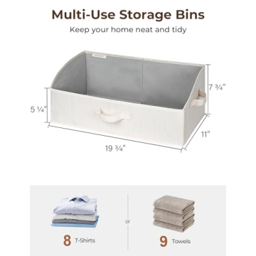 StorageWorks Closet Storage Bins for Stylish Organization