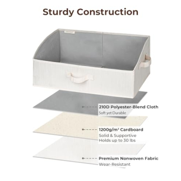 StorageWorks Closet Storage Bins for Stylish Organization