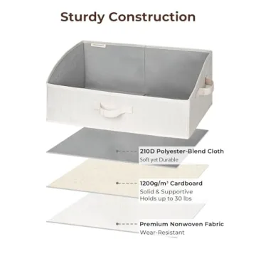 StorageWorks Closet Storage Bins for Stylish Organization