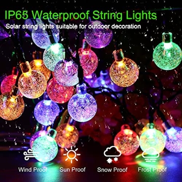 Solar String Lights 100 LED 40 Feet Multi-Color