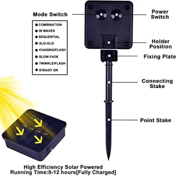 Solar String Lights 100 LED 40 Feet Multi-Color