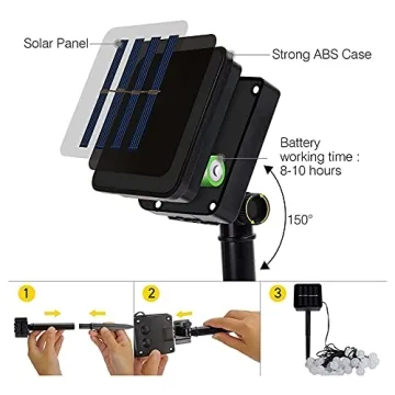 Solar String Lights 100 LED 40 Feet Multi-Color