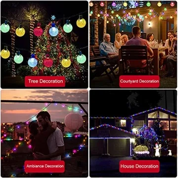 Solar String Lights 100 LED 40 Feet Multi-Color