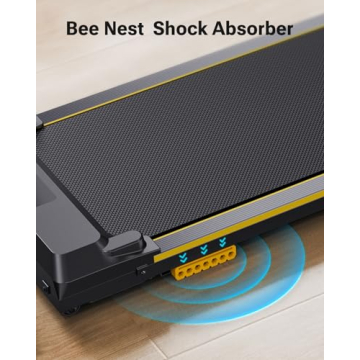 UREVO Under Desk Treadmill, Walking Pad 2 in 1 for Home/Office, Portable Walking Pad Treadmill with Remote Control, LED Display