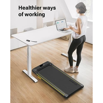 UREVO Under Desk Treadmill, Walking Pad 2 in 1 for Home/Office, Portable Walking Pad Treadmill with Remote Control, LED Display