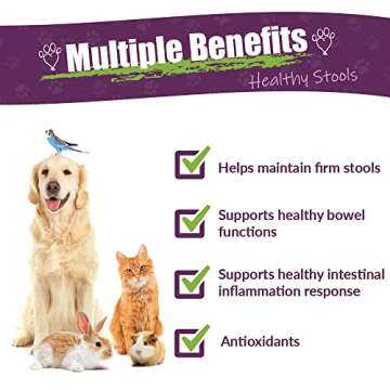 Amber NaturalZ Kochi Free Herbal Supplement for Dogs, Cats, Birds, Guinea Pigs, and Rabbits | Pet Herbal Supplement for Healthy Stool Support | 1 Fluid Ounce Glass Bottle | Manufactured in The USA