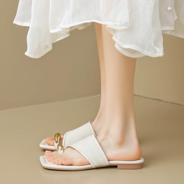 Lymphvity Women's Stylish Ring Toe Sandals for Summer