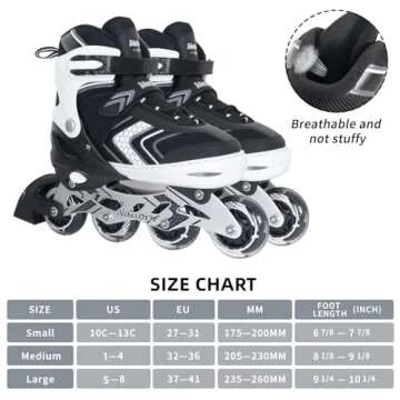 Nattork Adjustable Inline Skates for Kids - Fun, Safe, and Stylish