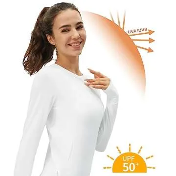 PERSIT Women Long Sleeve Athletic UV Protection Shirt