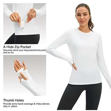 PERSIT Women Long Sleeve Athletic UV Protection Shirt