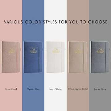 The Gratitude Journal : More Happiness, Positivity, Affirmation, Productivity, Mindfulness & Self Care - A Simple Undated Hardcover Daily Guide Planner for Women & Men (Champagne Gold)