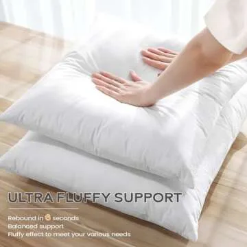 SAVORI Down and Feather Pillow Inserts for Couch and Bed