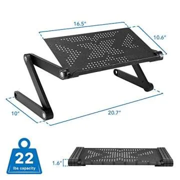 Adjustable Laptop Stand by Mount-It! for Home and Work
