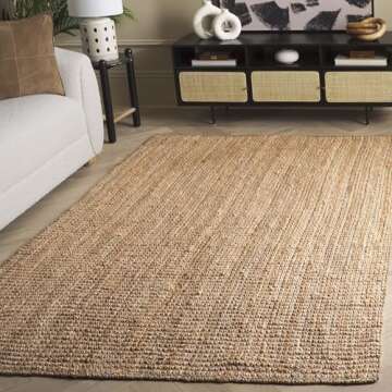 SAFAVIEH Natural Fiber Rug - 5' x 8', Handmade Eco-Friendly Jute for All Spaces