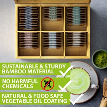 Eco-Friendly Bamboo Tea Organizer Box for Tea Lovers