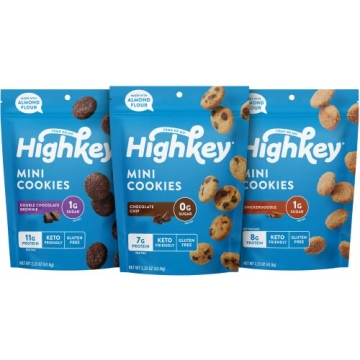 HighKey Sugar Free Cookies Variety Pack - Keto and Diabetic Friendly Snacks