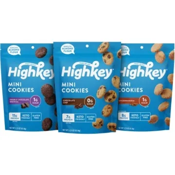 HighKey Sugar Free Cookies Variety Pack - Keto and Diabetic Friendly Snacks