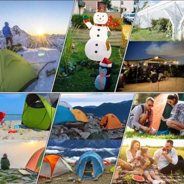 8 Pack Tent Stakes Heavy Duty 12 inch Steel Tent Pegs for Camping Unbreakable and Inflexible-0.36 Dia