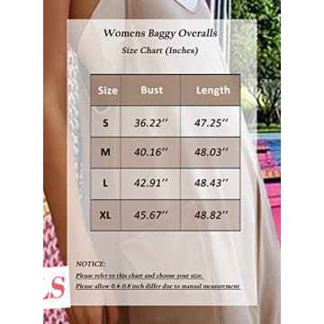 Nirovien Oversized Jumpsuits for Women with Pockets