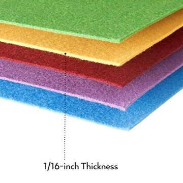 Arteza Craft Felt Sheets - 50 Color Set for DIY Projects