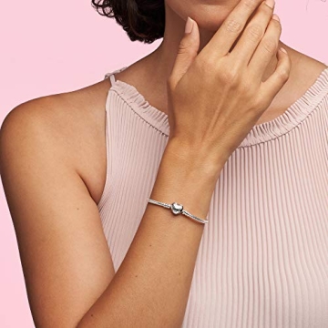 PANDORA Heart Clasp Snake Chain Bracelet - Sterling Silver