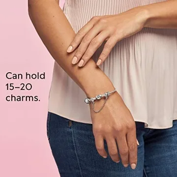 PANDORA Heart Clasp Snake Chain Bracelet - Sterling Silver