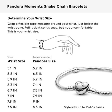 PANDORA Heart Clasp Snake Chain Bracelet - Sterling Silver