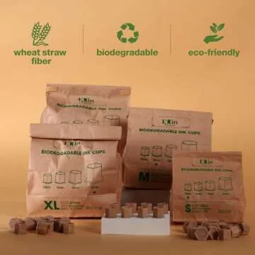 INKin Eco-Friendly Tattoo Ink Caps - 200 Disposable 15mm