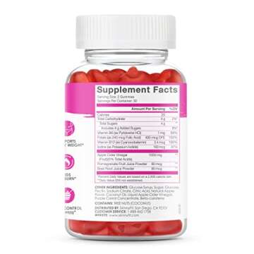 Vegan Apple Cider Vinegar Gummies for Weight Support