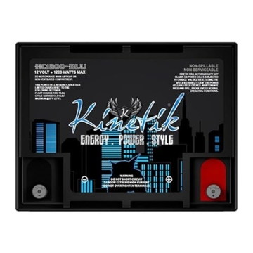 Kinetik 1200W AGM Car Audio Power Battery Solution