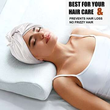 Geyoga 6 Pcs Reusable Large Silk Bonnet and Silk Scrunchies Set for Women's Hair Care and Sleeping (Pink, White, Rose Gold)