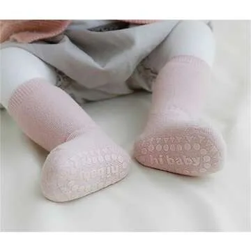 BEHELE Toddler Non Slip Grip Socks for Safe Crawling
