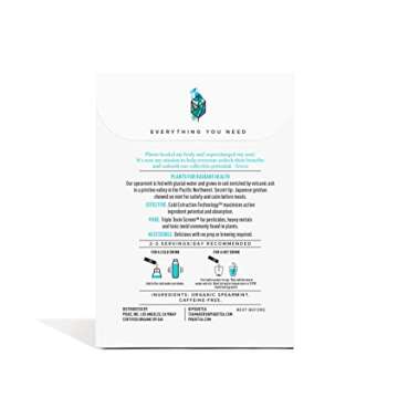 Pique Organic Mint Tea Crystals - Caffeine-Free Herbal Tea, Supports Healthy Digestion and Promotes ...