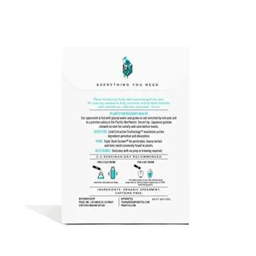 Pique Organic Mint Tea Crystals - Convenient Herbal Tea for Overall Wellness and Refreshment