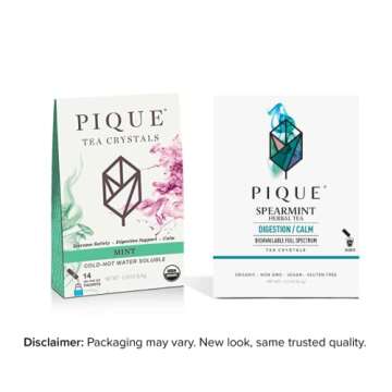 Pique Organic Mint Tea Crystals for Healthy Digestion