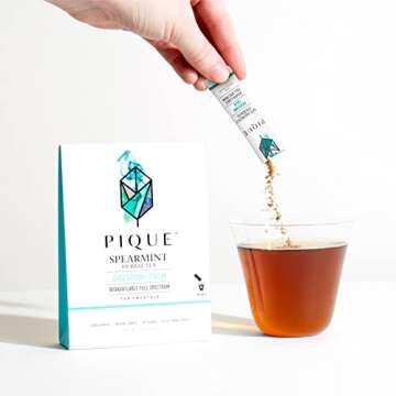 Pique Organic Mint Tea Crystals for Healthy Digestion