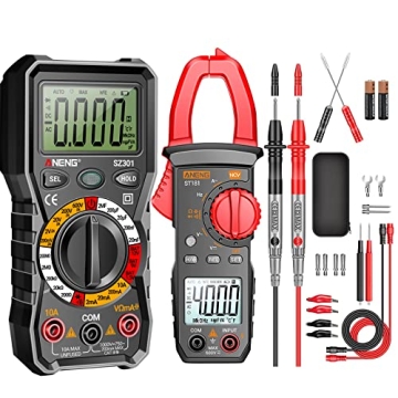 ANENG Digital Multimeter Tester with Amp Ohm Volt Clamp Meter Measures Current, AC/DC Voltage,Capaci...