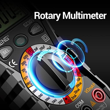 ANENG Digital Multimeter Tester with Amp Ohm Volt Clamp Meter Measures Current, AC/DC Voltage,Capacitance, Resistance, Diodes, Continuity Frequency Backlight Electrican Tools