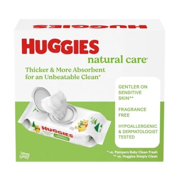Huggies Natural Care Baby Wipes - Unscented & Hypoallergenic