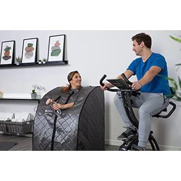 Heatwave Rejuvenator Portable Personal Sauna with FAR Infrared Carbon Panels, Heated Floor Pad, Canvas Chair