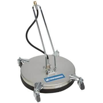Powerhorse Pressure Washer Surface Cleaner, 16 in. Diameter, Swivel Bar with 2 Nozzles, Stainless St...