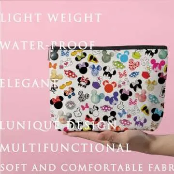 Cute Cartoon Mouse Makeup Bag for Animal Lovers and More