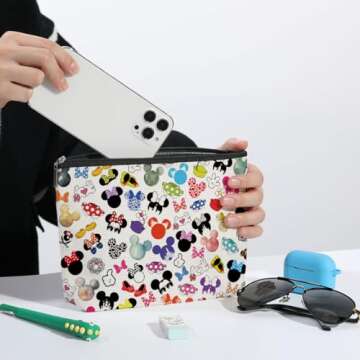 Cute Cartoon Mouse Makeup Bag for Animal Lovers and More