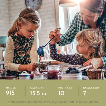 All American 1930: 15.5qt Pressure Cooker/Canner (The 915) - Exclusive Metal-to-Metal Sealing System - Easy to Open & Close - Suitable for Gas, Electric, or Flat Top Stoves - Made in the USA