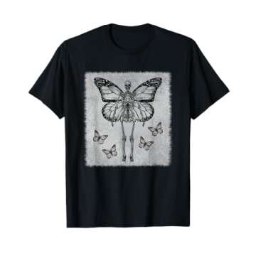 Skeleton Fairy Grunge Fairycore Aesthetic Goth Gothic T-Shirt
