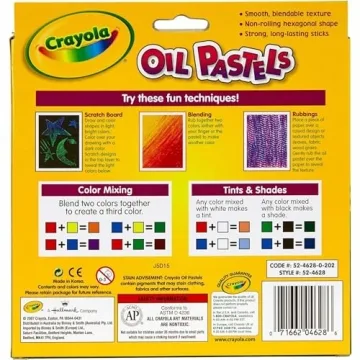 Crayola Oil Pastels - 28 Color Creative Art Supplies