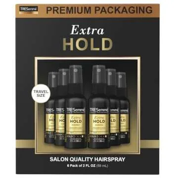 TRESemme Hairspray Travel-Size Pack - Anti-Humidity Extra Hold, 24-Hour Frizz Control