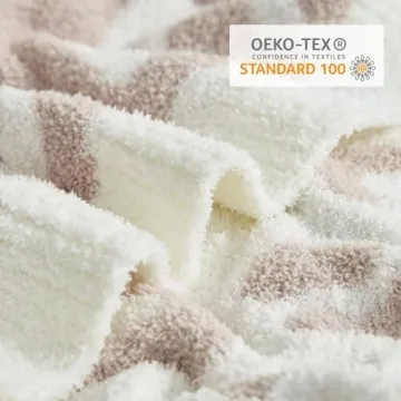 Snuggle Sac Leopard Throw Blanket for Couch Bed Sofa 50x60 inches, Reversible Beige Leopard Blanket Ultra Soft Cozy Blankets for Women Mothers Birthday Gifts