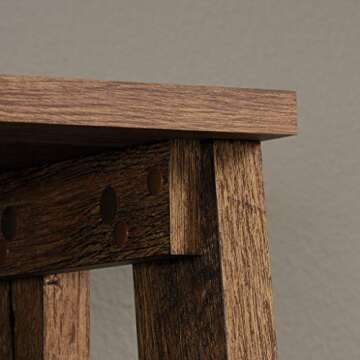 Sauder Trestle 5-Shelf Bookcase/ Book Shelf, Vintage Oak finish